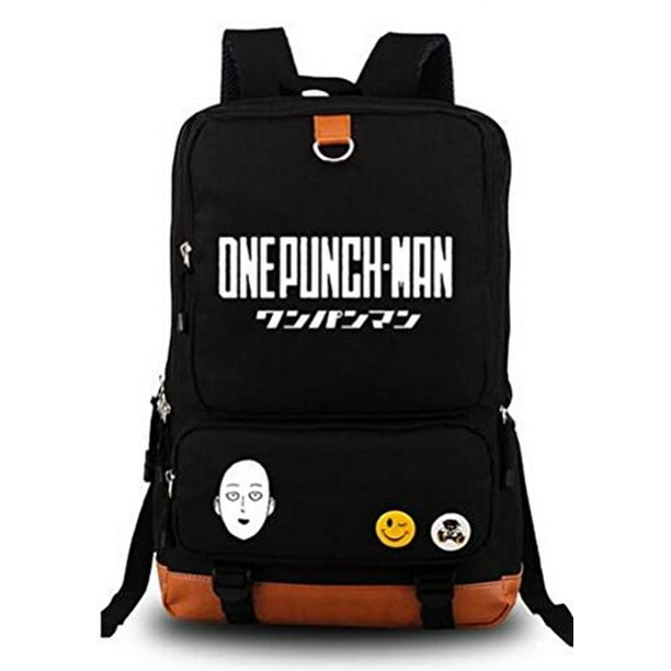 Portable Business Computer One Punch Man Backpack with Headphone Port for Women & Men,Anti-Theft Hiking Backpack for Teen Boys Middle School Students Daypack 